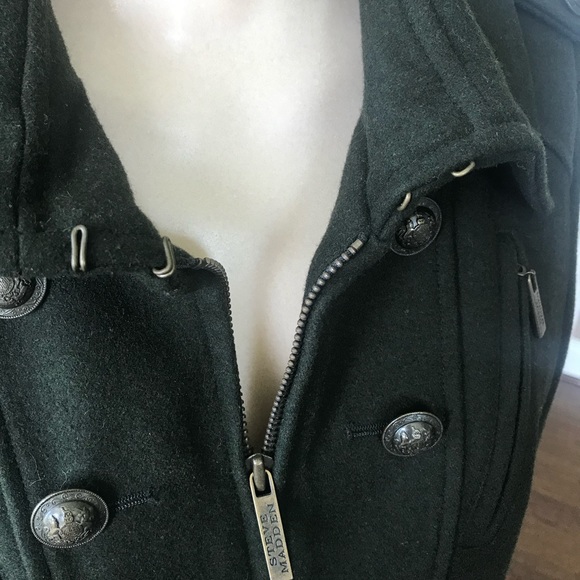 Steve Madden jacket army green Wool Large - Picture 4 of 8